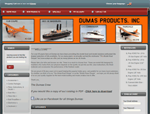 Tablet Screenshot of dumasproducts.com
